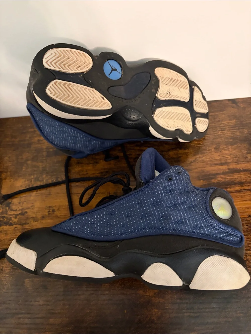 Kids Air Jordan Retro 13 Style Navy & Black Sneakers